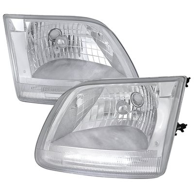 1997-2004 Ford F-150/Expedition Factory Headlights SMD LED Light Strip Chrome