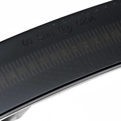 For Ford Mustang S650 2024-2025 Front and Rear Bumper LED Side Marker Signal Lights Chrome Housing Smoked Lens