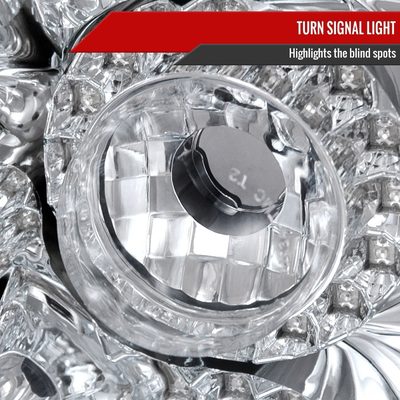 2006-2011 Mitsubishi Eclipse LED Tail Lights Chrome Housing/Clear Lens