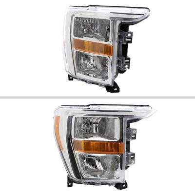 For Ford F-150 2021-2023 Factory Style Headlight Chrome Housing Clear Lens Passenger Side Only