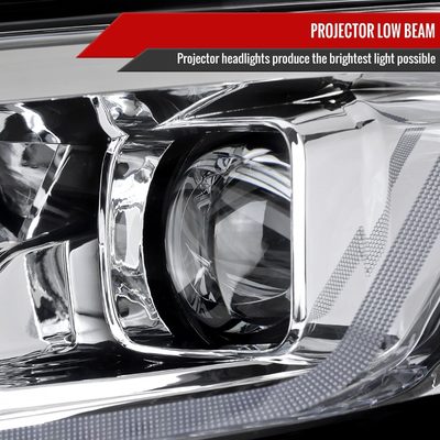 2019-2024 Chevy Malibu Sequential LED Turn Signal Projector Headlights Chrome