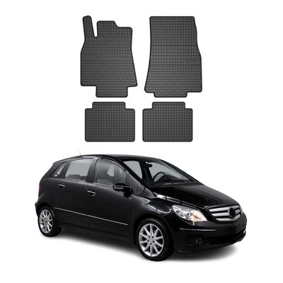 2006-2011 Mercedes B Class W245 Floor Mats Liners Full Set All Weather Rubber Black
