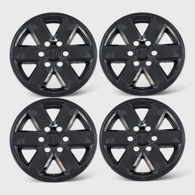 2021-2025 Ford F-150 Wheel Cover Hubcaps Set Gloss Black 8Pcs ABS Plastic