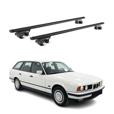 1989-1995 BMW 5 Series E34 Wagon Roof Rack Cross Bars Black