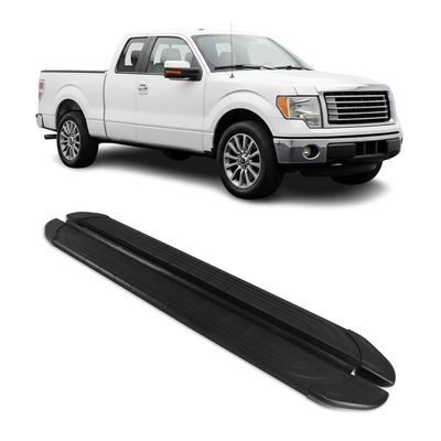 2009-2014 Ford F-150 Supercrew Cab Nerf Bars Side Steps Running Boards Black