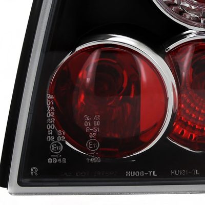 1993-1998 VW Golf Mk3 Tail Lights Matte Black Housing/Clear Lens