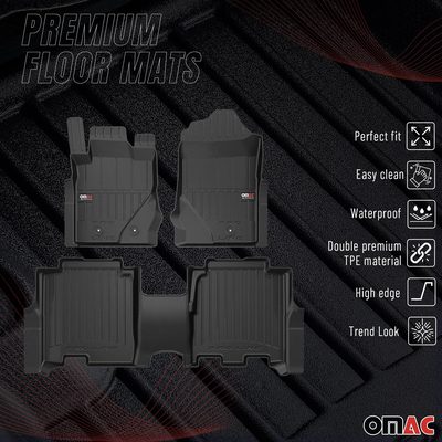 2021-2024 Ford Bronco Premium Floor Mats Liners Full Set All Weather Heavy Duty