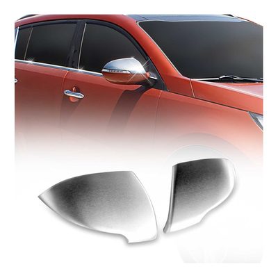 2011-2014 Kia Sportage Side Mirror Cover Caps Brushed Stainless Steel Silver 2 Pcs