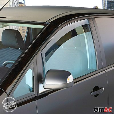 2019-2022 RAM ProMaster City Bug Shield Hood Deflector & Window Visor Vent Kit 5Pcs Smoke