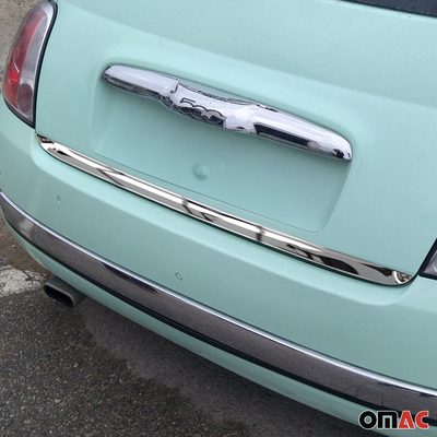 2012-2019 Fiat 500 Rear Trunk Molding Trim Stainless Steel Silver 1Pc
