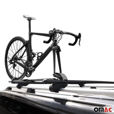 Cross Bar Pro Bike Carrier Set Roof Mount Rack Aluminum 50" Black
