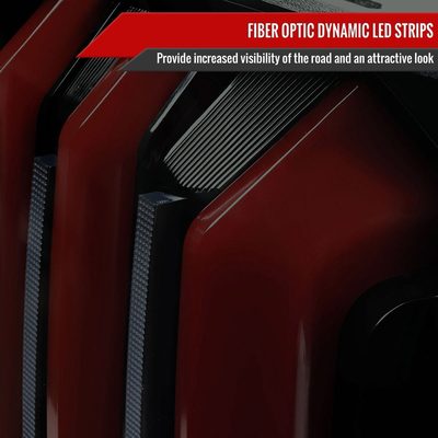 2014-2021 Toyota Tundra Facelift Full LED Tail Lights Signal Jet Black/Smoke
