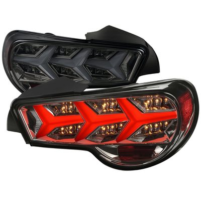 2013-2016 Scion FRS/ Subaru BRZ Lambo Sequential LED Tail Lights Chrome/Smoke