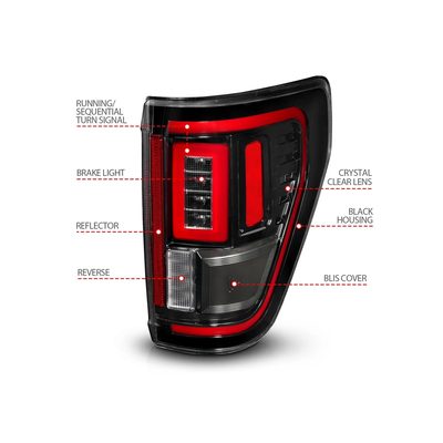 Anzo Black LED Tail Lights 311473