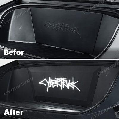 Cybertruck Frunk Accent Light Animated LED Lettering