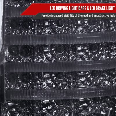 2007-2013 Toyota Tundra LED Tail Lights Chrome Housing/Smoke Lens