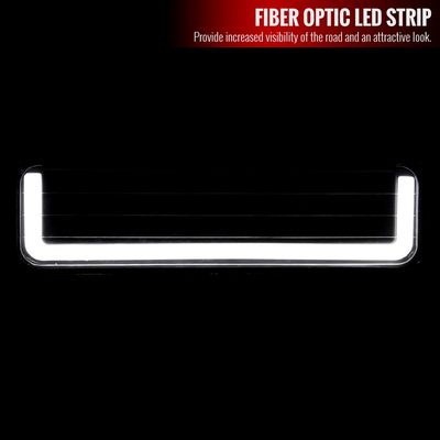 1988-1998 Chevy C10 GMC C/K LED Strip Bumper Corner Signal Lights Matt Black
