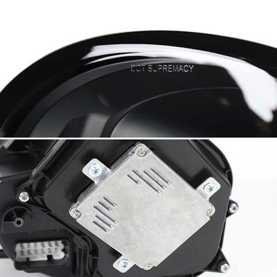 For Porsche 911 997.2 2009-2013 LED Projector DRL Headlights Matte Black Glossy Accents Clear Lens