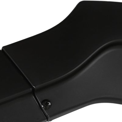 2015-2017 Ford Mustang Matte Black Polypropylene 3Pcs Bumper Lip Spoiler