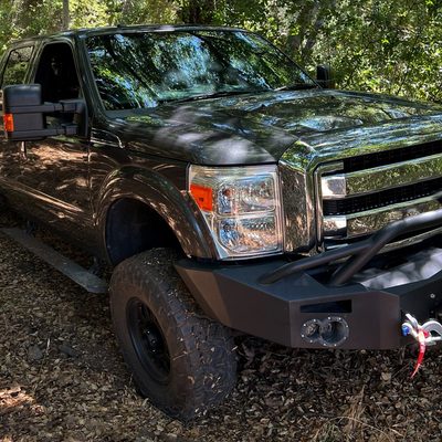 2011-2016 Ford F-250/350/450/550 Super Duty Factory Headlights Amber / Chrome