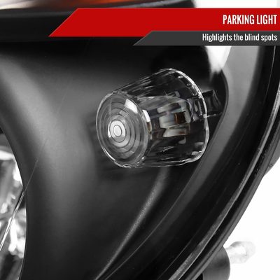 2002-2003 Subaru Impreza OEM Replacement Headlights Matte Black/Clear Lens