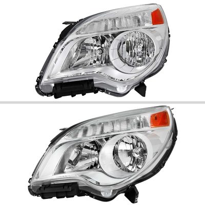 For Chevrolet Equinox 2010-2015 Driver Side Factory Style Headlight Chrome Housing Clear Lens