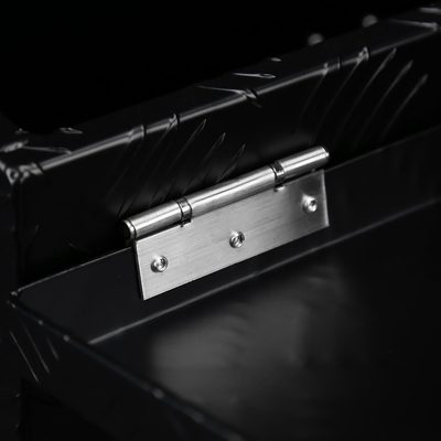 Universal 20" Heavy Duty Black Aluminum Truck Tool Box w/ Lock & Keys