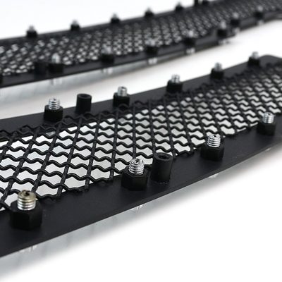 2003-2006 Chevy Silverado/Avalanche Rivet Black Steel 2PC Mesh Grille Insert
