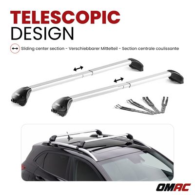 2018-2024 Chevrolet Equinox Roof Rack Cross Bars Luggage Carrier 2 Pcs