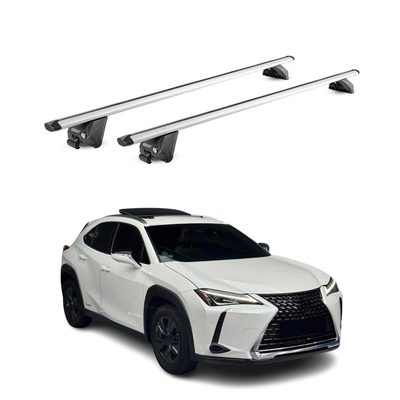 2019-2026 Lexus UX200 UX250h Roof Rack Cross Bars Silver Carrier 2 Pcs