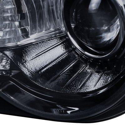 2005-2010 Chrysler 300 Projector Headlights LED Light Strip Glossy Black/Smoke