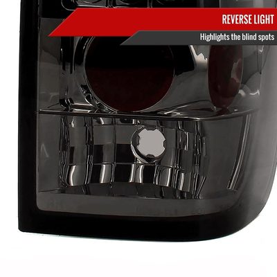 2004-2015 Nissan Titan LED Tail Lights Chrome Housing/Smoke Lens