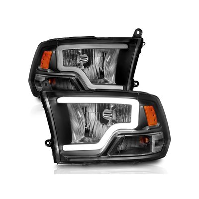 Anzo Black Crystal U-Bar Headlights 111515