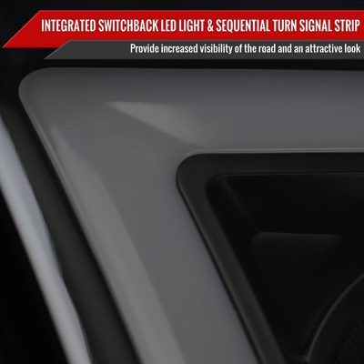 2009-2018 Dodge RAM 1500 / RAM 2500 3500 LED C-Bar Headlights Smoke
