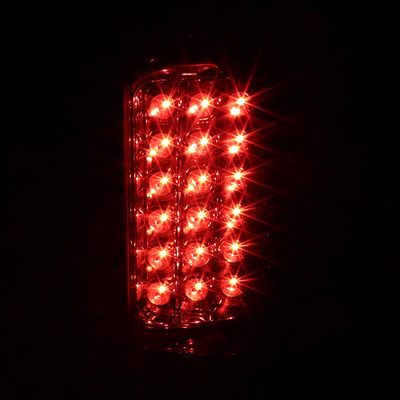 2003-2006 Chevrolet Silverado LED Tail Lights Chrome Housing/Clear Lens