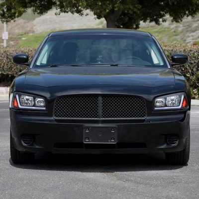 2006-2010 Dodge Charger Sequential LED Bar Factory Headlights Matt Black