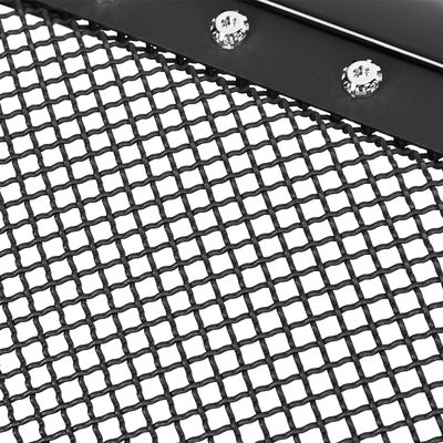 2005-2011 Toyota Tacoma Glossy Black ABS Rivet Style Grille w/ S.Steel Mesh