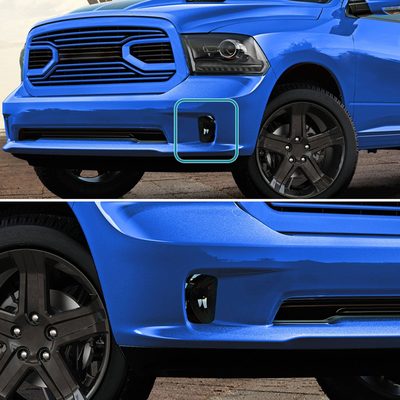2013-2018 Dodge RAM 1500 9006 Fog Lights Kit Chrome Housing/Smoke Lens