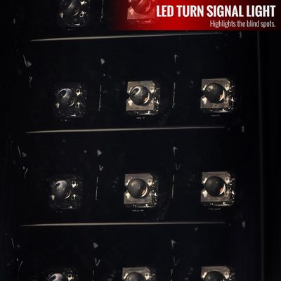 2014-2018 GMC Sierra 1500/2500HD/3500HD LED Tail Lights Glossy Black/Smoke