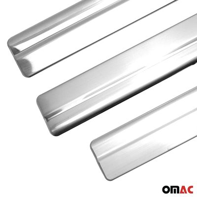 2012-2018 Ford Focus Door Sill Scuff Plate Scratch Protector Stainless Steel Silver