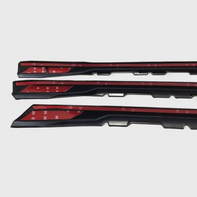 2016-2018 Chevrolet Silverado 1500 Grille Overlay Gloss Black 3Pcs ABS Plastic