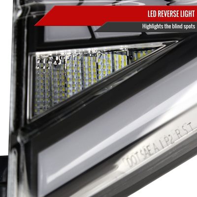 2018-2022 Honda Accord Sedan SQ2 LED Signal Tail Lights Matt Black/Clear