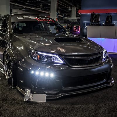 2008-2014 Subaru Impreza WRX / 08-2011 Outback Sport LED Bar Headlights Smoke