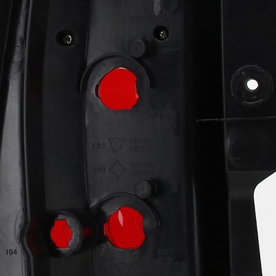 2007-2014 Chevy Tahoe/Suburban Tail Lights Chrome Housing/Red Clear Lens
