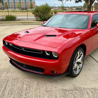 2015-2021 Dodge Challenger SXT Matte Black 3PC Front Bumper Lip Splitter Kit