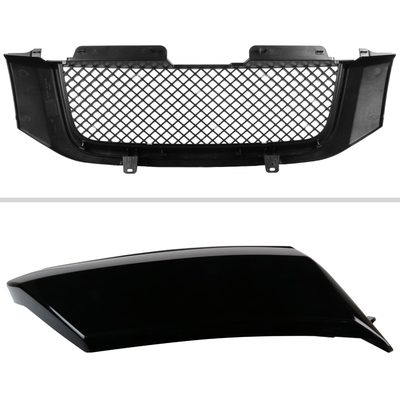 2002-2007 GMC Envoy Glossy Black ABS Mesh Grille
