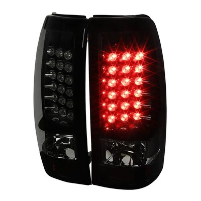 2003-2006 Chevy Silverado LED Tail Lights Glossy Black Housing/Smoke Lens