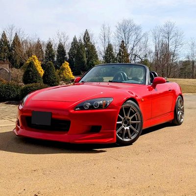 2000-2003 Honda S2000 AP1 Dual Halo Projector Headlights Matte Black/Clear