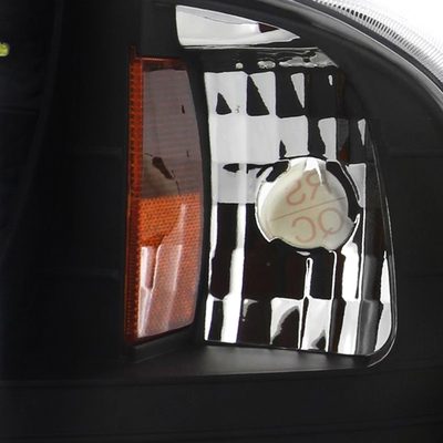 1997-2004 Ford F-150/Expedition Factory Crystal Headlights SMD LED Light Black