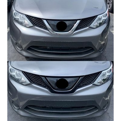2017-2019 Nissan Rogue Sport Grille Overlay Gloss Black 1Pcs ABS Plastic